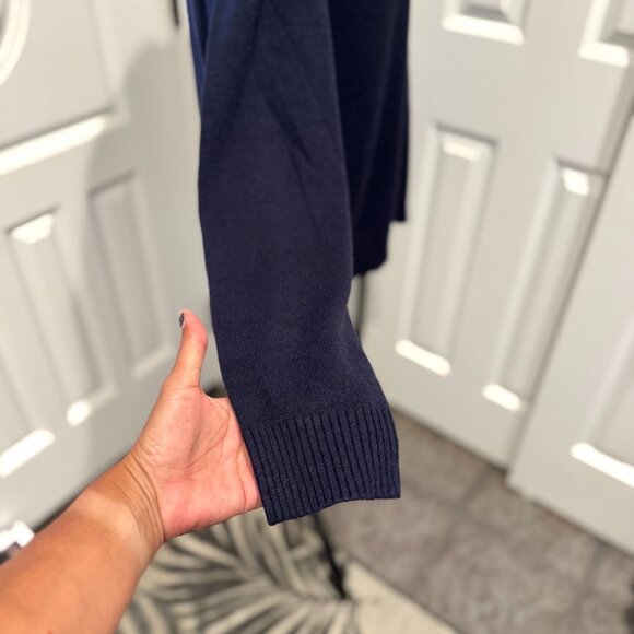 US Polo Association USPA Logo Crew Neck NWT Blue Sweater Women's XL Retail $60 - Picture 2 of 7